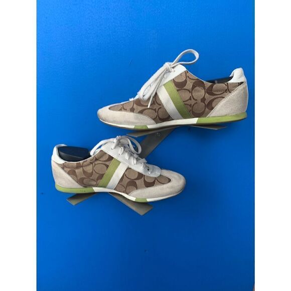 Coach Joss Q293 Signature Casual Tennis sneakers Shoes Black Gray Q293 size 9 - Picture 2 of 6